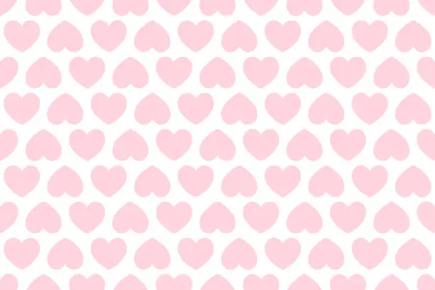 Vector illustration of Hearts seamless pattern background