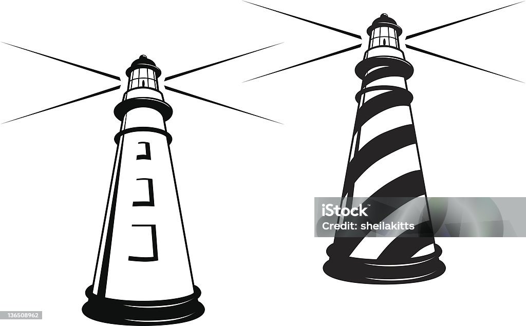 Lighthouses - Векторная графика Маяк роялти-фри