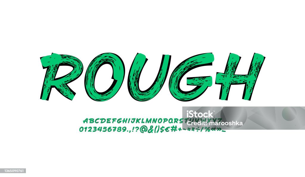 Handwriting Rough Brush Handwritten Font Script Rough Alphabet Calligraphy Cursive ...