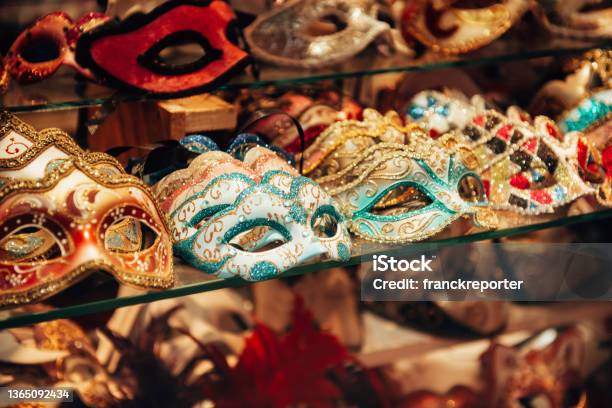 Carnival Mask In Venezia Stock Photo - Download Image Now - Carnival - Celebration Event, Costume, Evening Ball