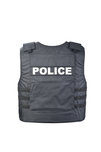 Bulletproof vest from behind