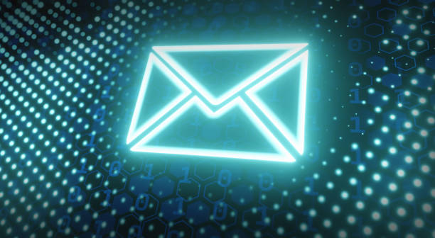 istock Composite image illustration of virtual data and email message concept futuristic digital technology 1365099920