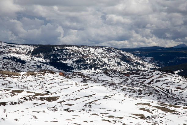 istock Snowy Gudar mountains in Teruel Aragon Spain 1365108253