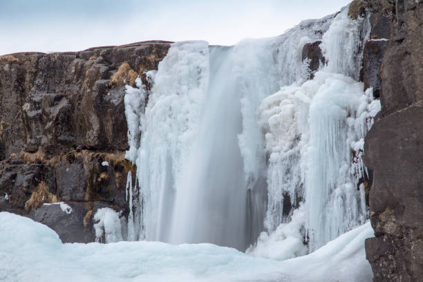 istock Oxararfoss Winter Waterfall Thingvellir National Park Iceland 1365108535
