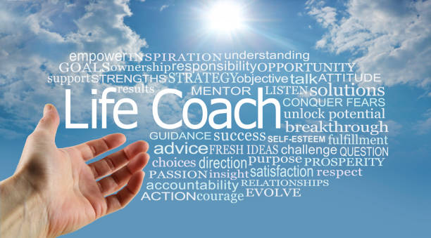 istock Words associated with the benefits of using a Life Coach Back concept banner 1365111671