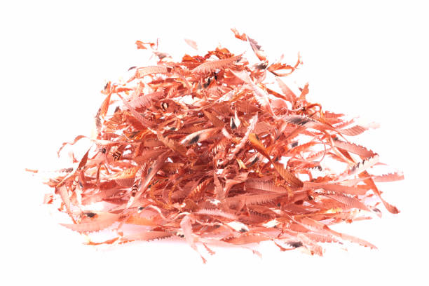 istock Copper shavings recyclable materials isolated on white 1365113216