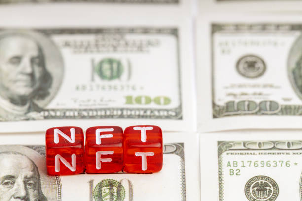 istock word NFT white letters on red dice 1365118583