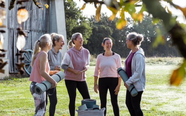 istock Winding Down After Fitness Class 1365118791