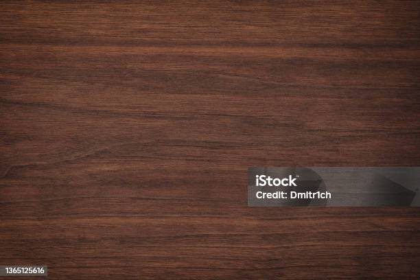 Wood Texture With Natural Pattern Dark Wooden Background Brown Board Stock Photo - Download Image Now