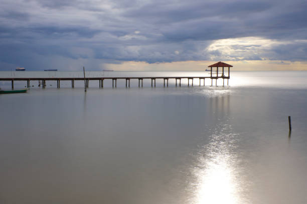 istock Hut at the edge of a Pier 1365130770