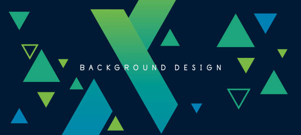 Abstract colourful gradient geometric triangle shape background. Modern futuristic background. Can be use for landing page, book covers, brochures, flyers, magazines, any brandings, banners, headers, presentations, and wallpaper backgrounds Abstract colourful gradient geometric triangle shape background. Modern futuristic background. Can be use for landing page, book covers, brochures, flyers, magazines, any brandings, banners, headers, presentations, and wallpaper backgrounds triangle shape stock illustrations