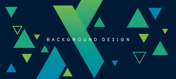 Vector illustration of Abstract colourful gradient geometric triangle shape background. Modern futuristic background. Can be use for landing page, book covers, brochures, flyers, magazines, any brandings, banners, headers, presentations, and wallpaper backgrounds