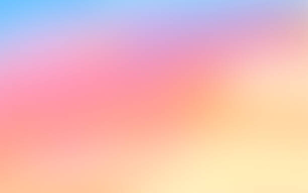 Subtle Smooth Gradient Sunset Background Subtle smooth sunset gradient abstract background blur. pastel colored stock illustrations