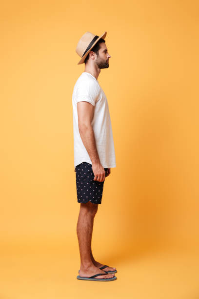 istock Side view of man in summer clothes isolated 1365137404