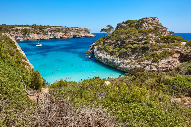 istock Turquoise waters in Mallorca. Moro beach. Mediterranean coastline. Balearic islands 1365138703