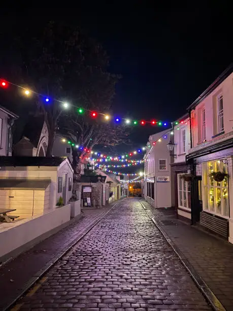 Photo of Christmas in Victoria Street, Alderney