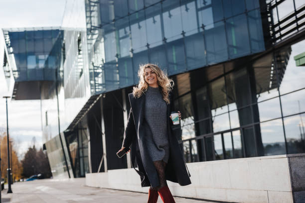 istock Confident businesswoman commuting to work 1365138956