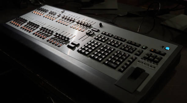istock Detail of light control console for theatre and events 1365148520