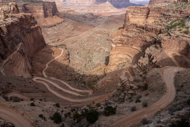 istock Looking Down The Neck On Shafer Trail Road 1365148797