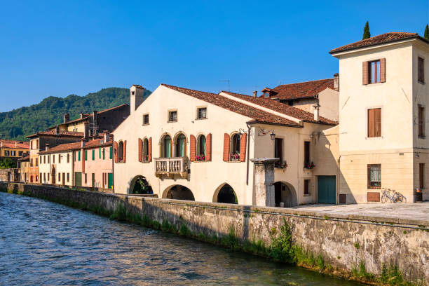 Vittorio Veneto, the Serravalle Neighborhood (Veneto, Italy)