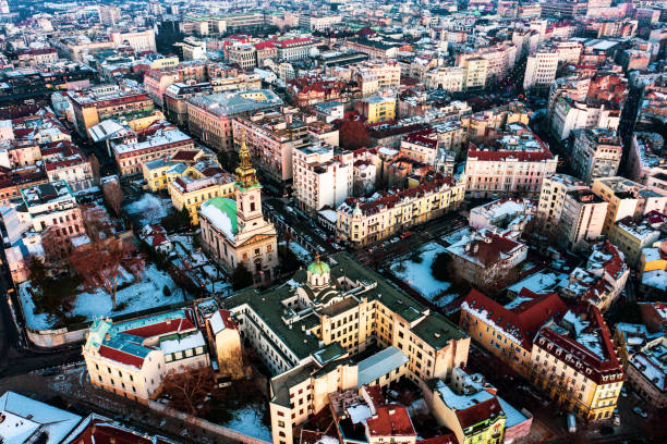 istock Belgrade Cathedral from the air 1365150269