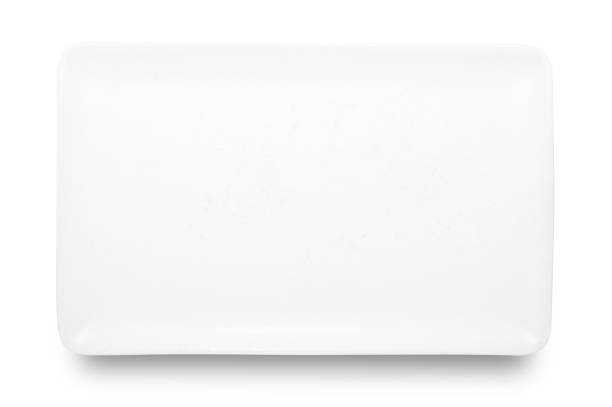istock White square ceramics plate isolated on white background. 1365152353