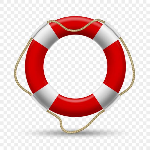 спасательный круг на прозрачном - nautical vessel buoy symbol computer icon stock illustrations