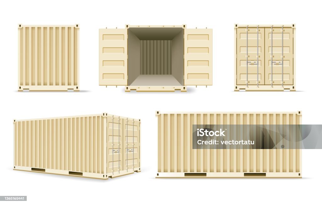 Open Cargo Container Image Open Cargo Container Stock Illustration - Download Image Now - Vehicle ...