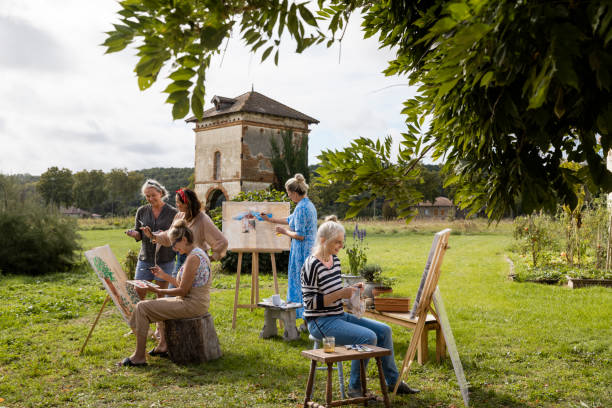 istock Painting With a Picturesque View 1365166541