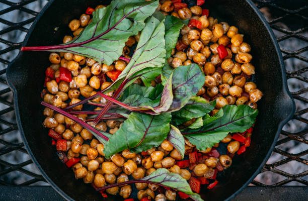istock Vegan food in a cast Iron Pan 1365170285
