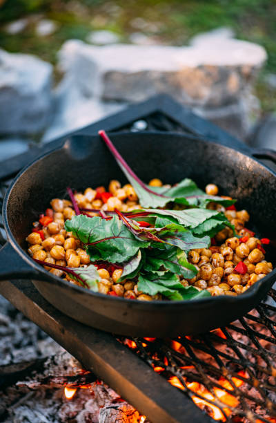 istock Vegan food in a cast Iron Pan 1365170337