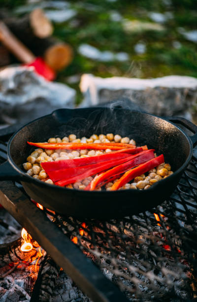 istock Preparing Chickpea Meal by the Campfire 1365170791