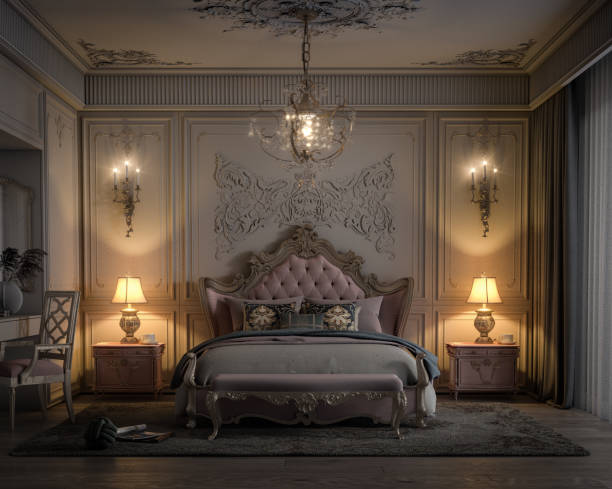 istock Stylish French Bedroom 1365172366
