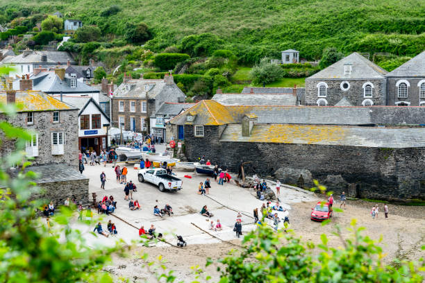 Doc Martin's Port Wenn otherwise known as Port Isaac, Cornwall, England, UK. This is the fishing village used in the TV series 'Doc Martin' to act as the fictional Port Wenn.