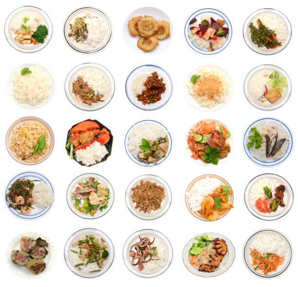 Top view food table