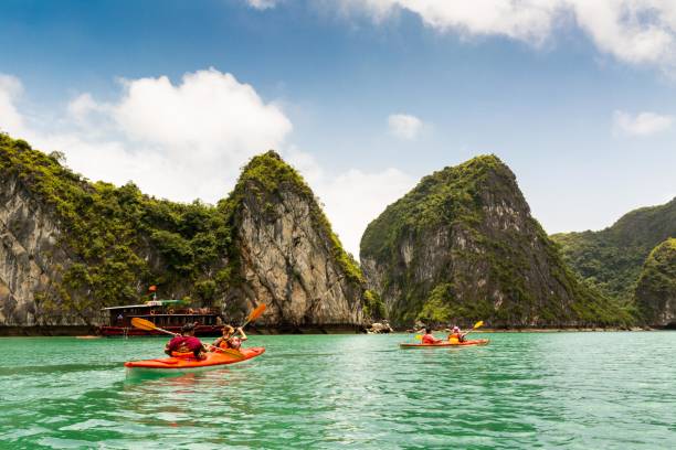 istock Kayaking in Halong Bay 1365177968