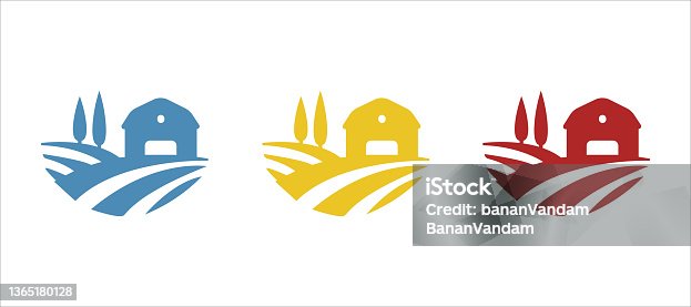 istock farm icons on white background, vector illustration 1365180128