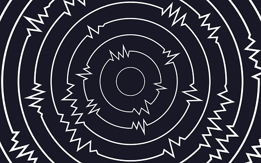 Vibration Audio Abstract Concentric Circles Background Pattern