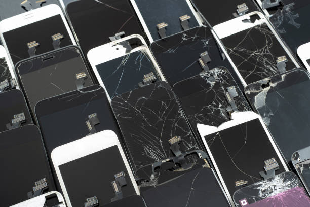 istock A Heap with the Various broken screens lying one on top of another. Devices are prepared for utilization. 1365180620