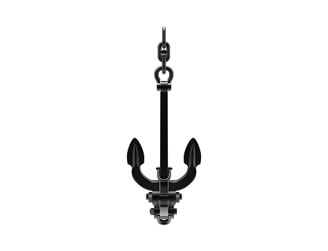 3d rendering of a metal anchor isolated in white studio background.