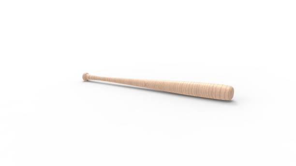 istock 3D rendering of a baseball bat isolated in white studio background 1365188367