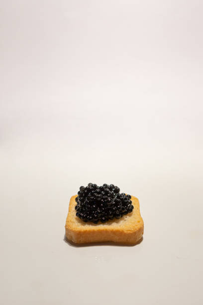 istock Toast with black caviar 1365192734