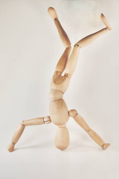 Happy Wooden Mannequin background