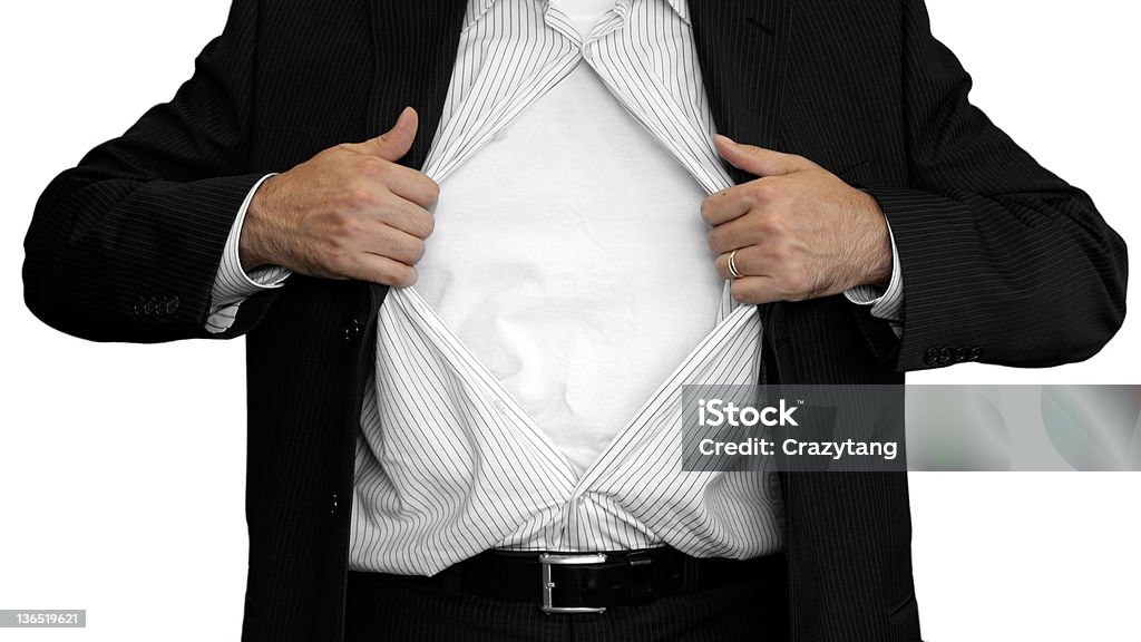 Camisa de homem abertura sua - Royalty-free Camisa com botões Foto de stock