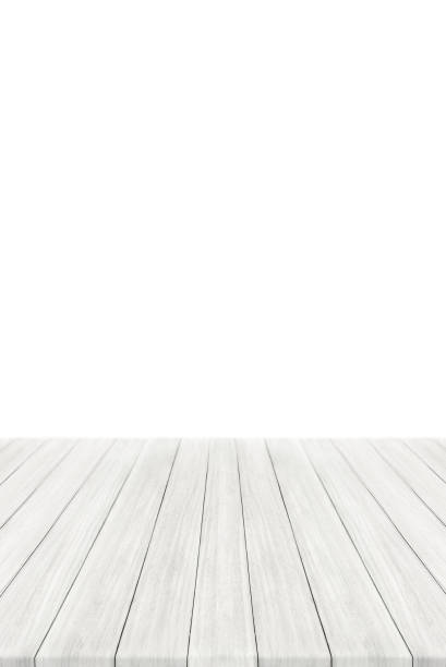 istock Empty white wood table top and white wall. Vertical Wall Texture Background. Building banner mock up abstract background - can used for display or montage your products 1365201773
