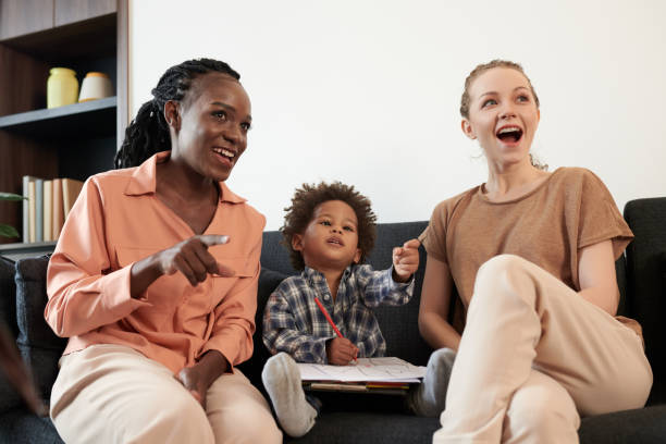 istock Lesbian Couple and Son 1365206065