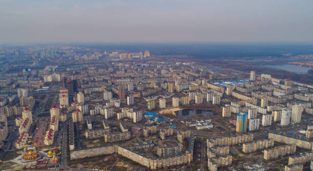Kiev, Ukraine. Aero shooting"n - fotografia de stock