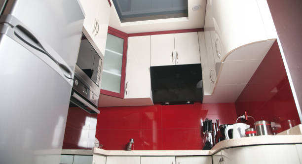 istock Kitchen interior with modern furniture. Kitchen design 1365209505