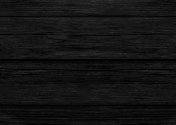istock Black wood color texture horizontal for background. Surface light clean of table top view. Natural patterns for design art work and interior or exterior. Grunge old white wood board wall pattern 1365214028