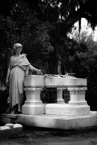 Bonaventure Cemetery in Savannah, GA, one of the oldest cemeteries in Savannah - with the most beautiful tombstones.